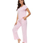 WiWi Womens Bamboo pajamas set with Pockets