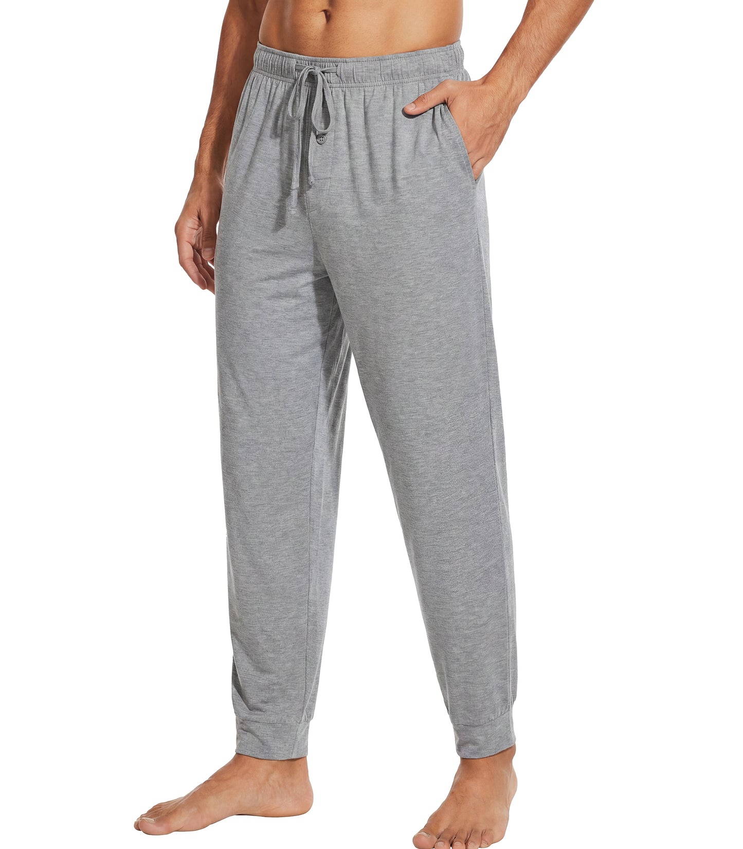 WiWi Men's Bamboo Pajama Pants Soft Bottoms Casual Sleep Lounge Pant