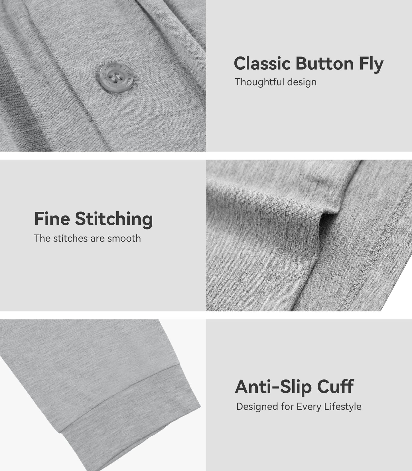 WiWi Men's Bamboo Pajama Pants Soft Bottoms Casual Sleep Lounge Pant
