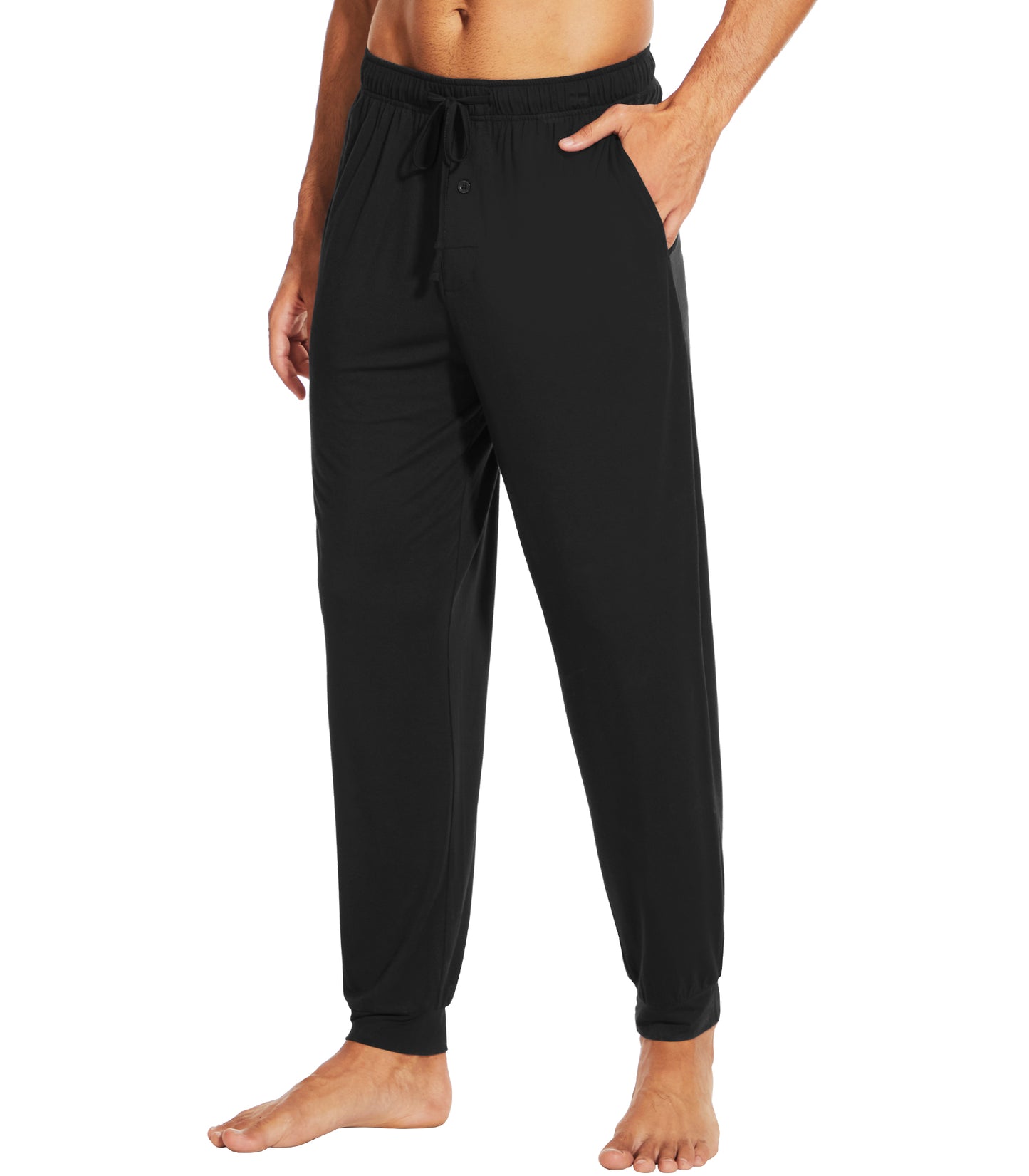 WiWi Men's Bamboo Pajama Pants Soft Bottoms Casual Sleep Lounge Pant