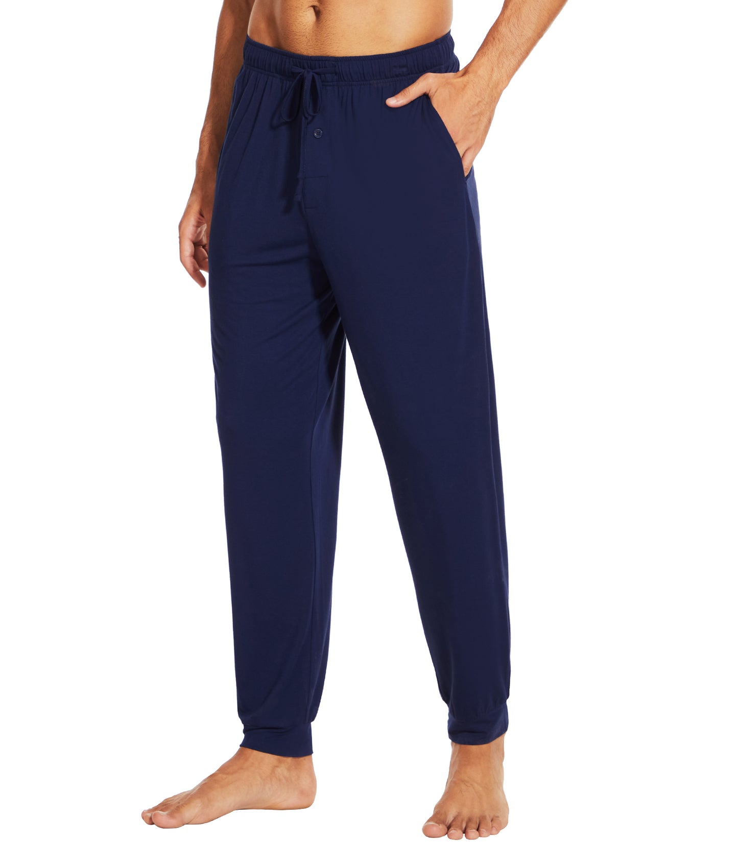 WiWi Men's Bamboo Pajama Pants Soft Bottoms Casual Sleep Lounge Pant