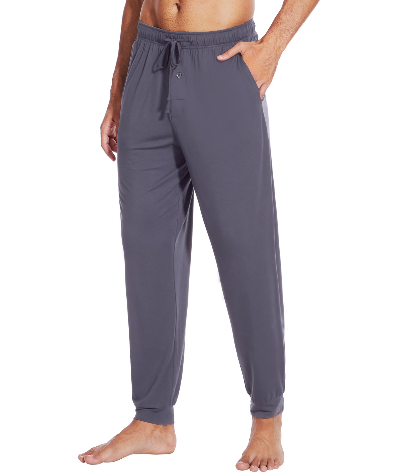 WiWi Men's Bamboo Pajama Pants Soft Bottoms Casual Sleep Lounge Pant