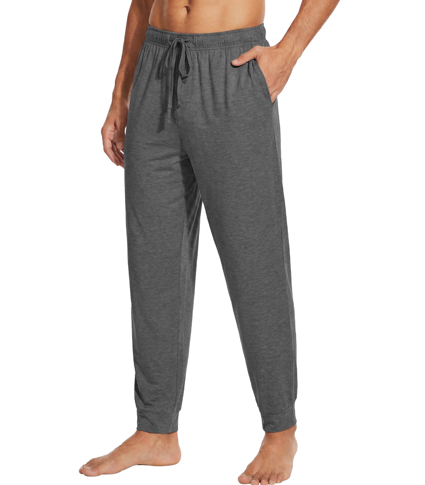 WiWi Men's Bamboo Pajama Pants Soft Bottoms Casual Sleep Lounge Pant