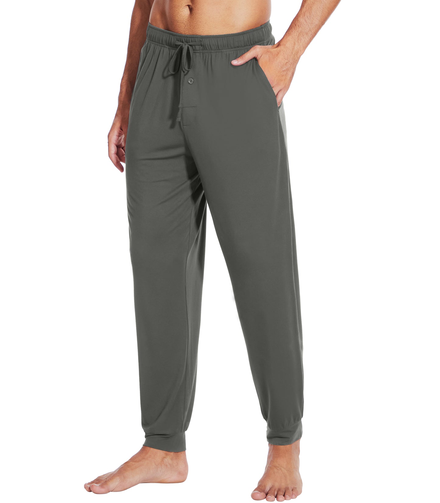 WiWi Men's Bamboo Pajama Pants Soft Bottoms Casual Sleep Lounge Pant