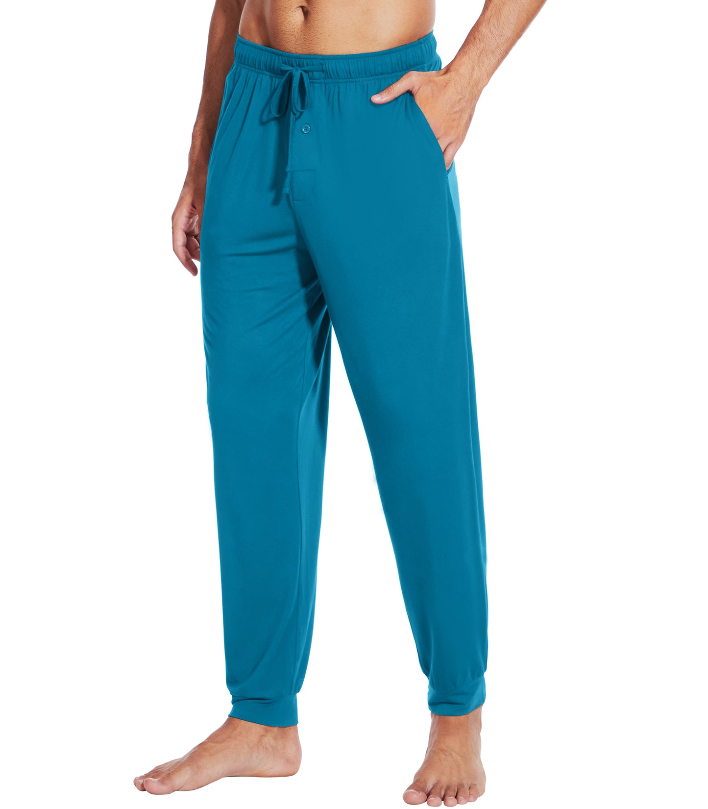 WiWi Men's Bamboo Pajama Pants Soft Bottoms Casual Sleep Lounge Pant