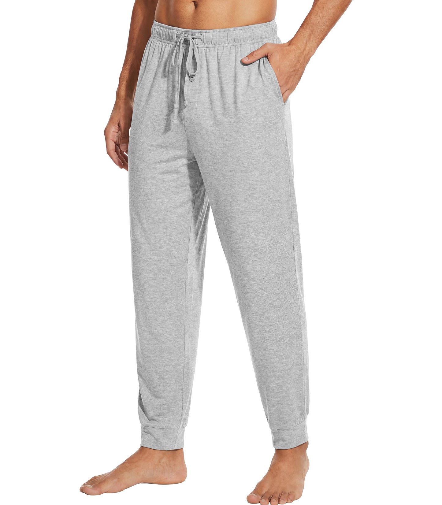 WiWi Men's Bamboo Pajama Pants Soft Bottoms Casual Sleep Lounge Pant