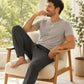 WiWi Men's Bamboo Pajama Pants Soft Bottoms Casual Sleep Lounge Pant