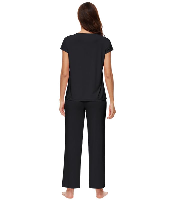 WiWi Womens Bamboo pajamas set with Pockets