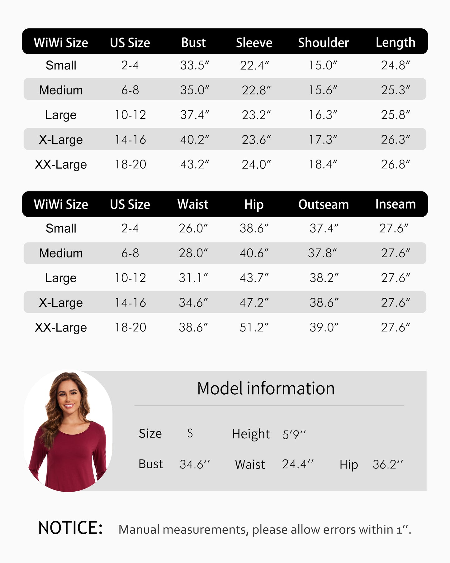 WiWi Scoop Neck Pajama Sets Sport Pajamas for Women