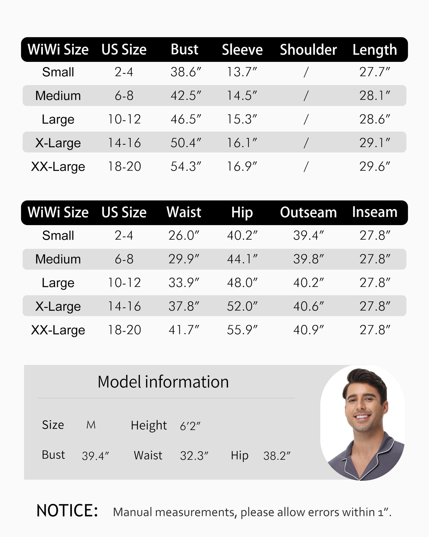WiWi Loungewear Set for Men with Piping Notch Collar