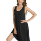 WiWi Bamboo Women's Scoop Neck Tank Nightgown