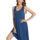 WiWi Bamboo Women's Scoop Neck Tank Nightgown