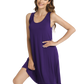 WiWi Bamboo Women's Scoop Neck Tank Nightgown
