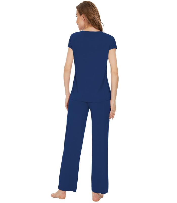 WiWi Womens Bamboo pajamas set with Pockets