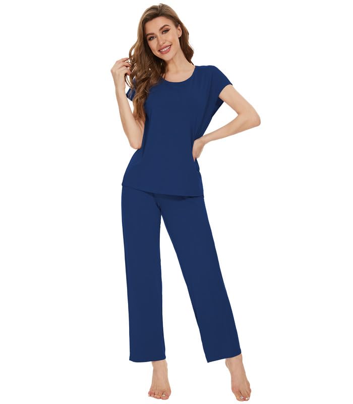 WiWi Womens Bamboo pajamas set with Pockets