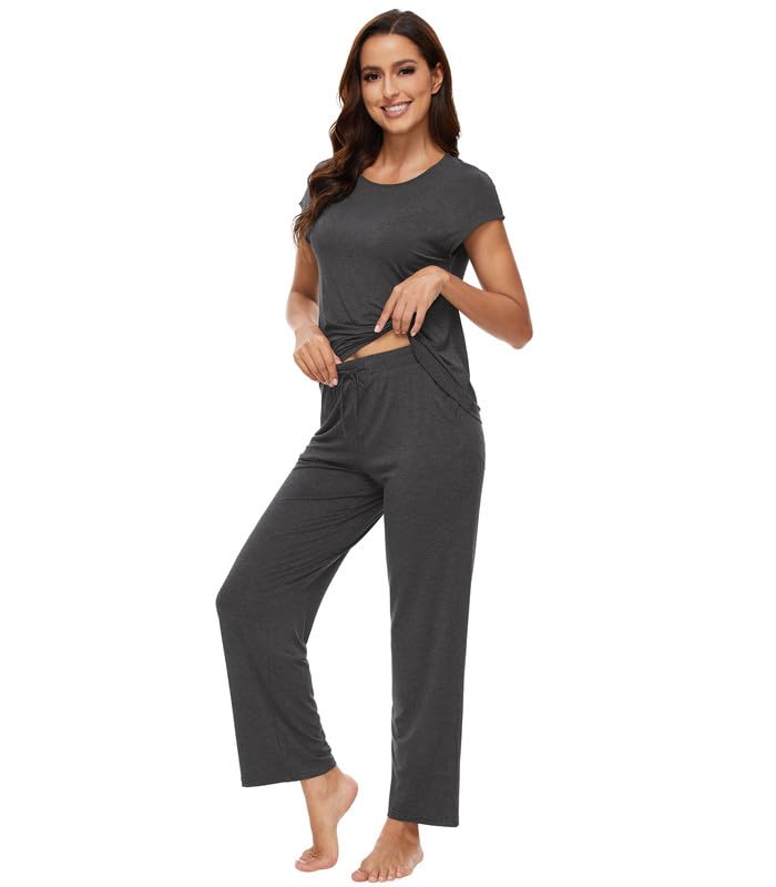 WiWi Womens Bamboo pajamas set with Pockets