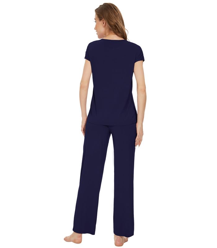 WiWi Womens Bamboo pajamas set with Pockets