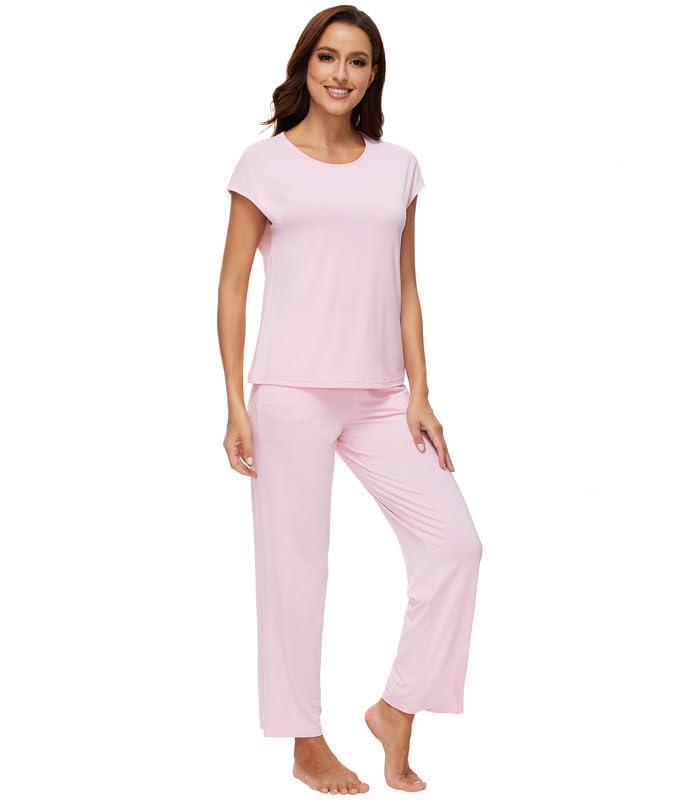 WiWi Womens Bamboo pajamas set with Pockets