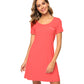 WiWi Womens Soft Short Sleeve Nightgowns