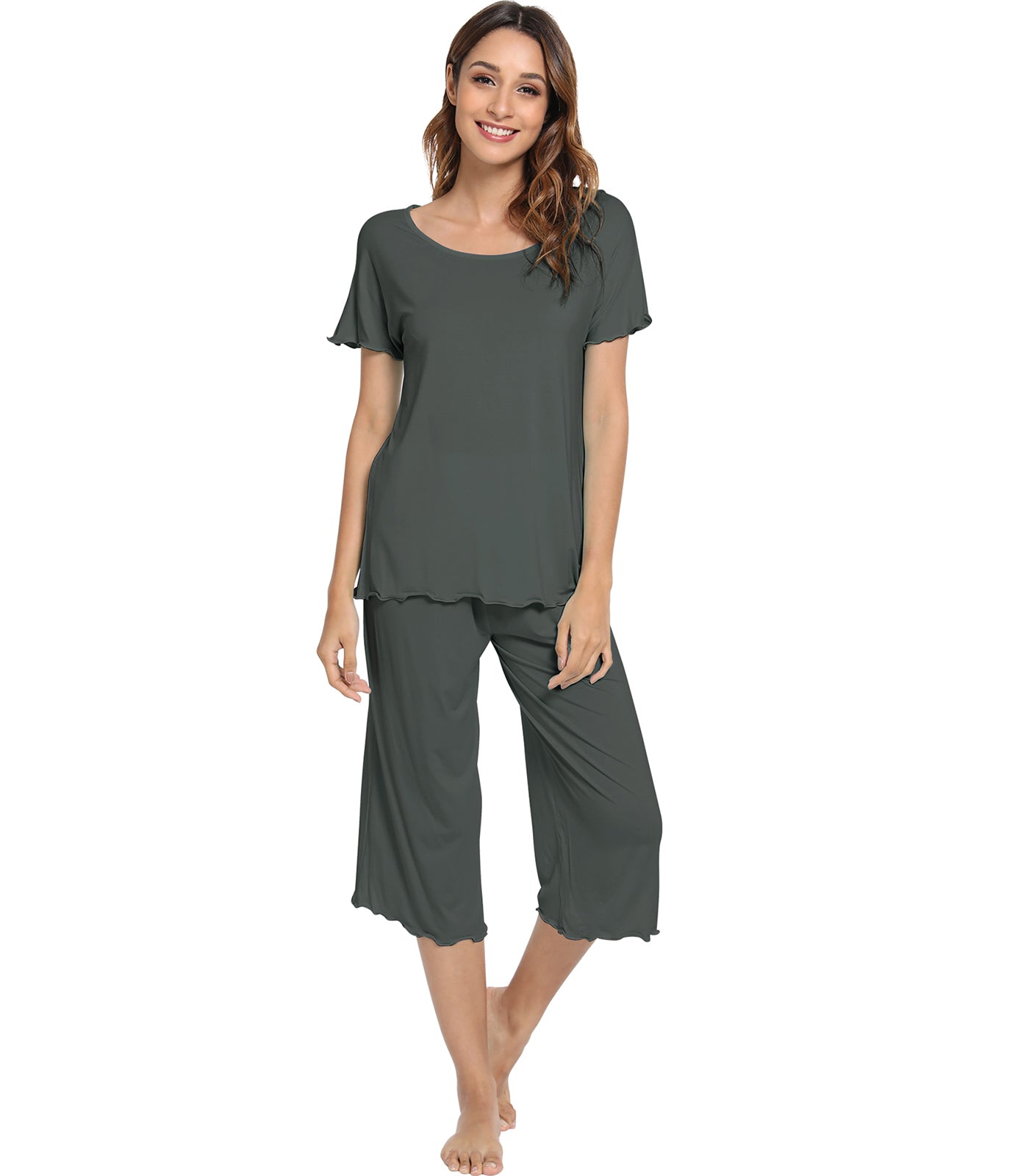 WiWi Women's Soft Bamboo Pajama Set