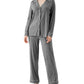 WiWi Pajamas Set Long Sleeve Nightwear Loungewear