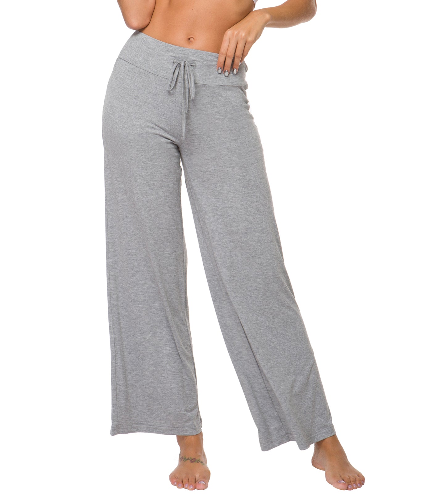 WiWi Women's Bamboo Lounge Wide Leg Pajama Pants