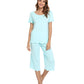 WiWi Women's Soft Bamboo Pajama Set
