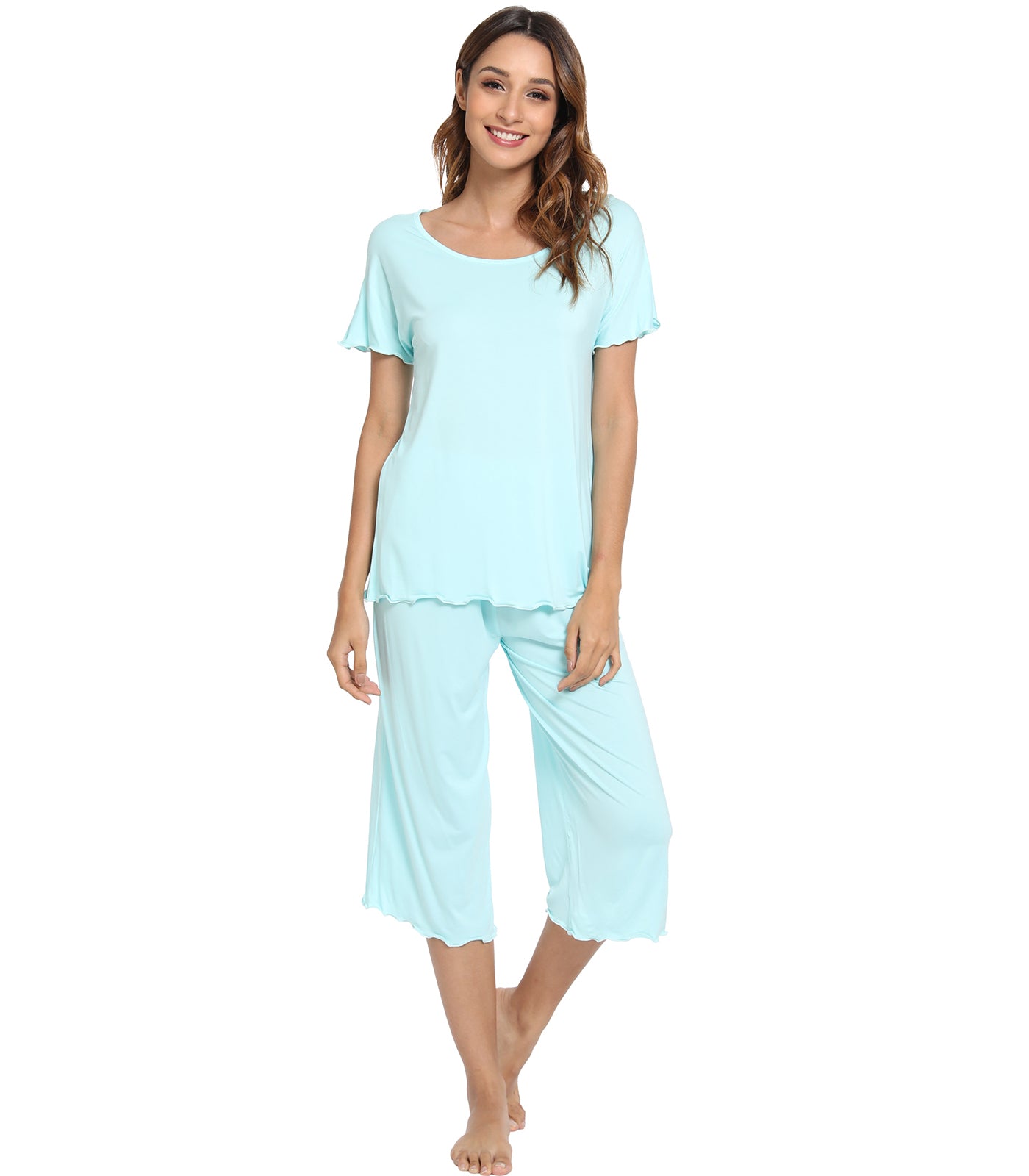 WiWi Women's Soft Bamboo Pajama Set