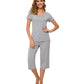 WiWi Women's Soft Bamboo Pajama Set