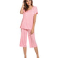 WiWi Women's Soft Bamboo Pajama Set