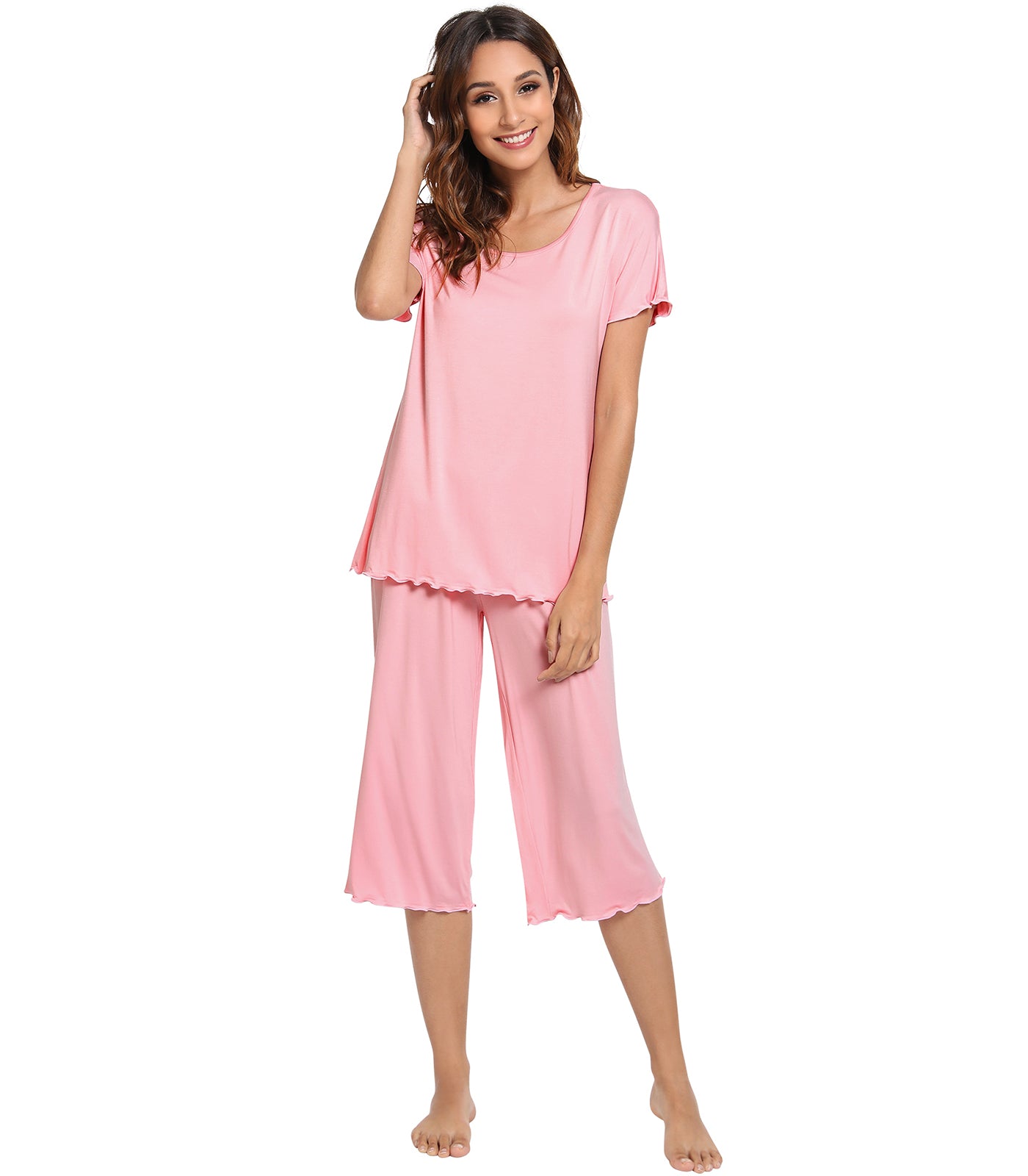 WiWi Women's Soft Bamboo Pajama Set