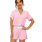 WiWi Pajamas Set Soft  Button Down Pj Lounge Sets