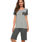 WiWi Womens Pajamas Set Plus Size Pjs Loungewear