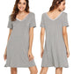 WiWi Nightgowns for Women Short Sleeve Sleepwear