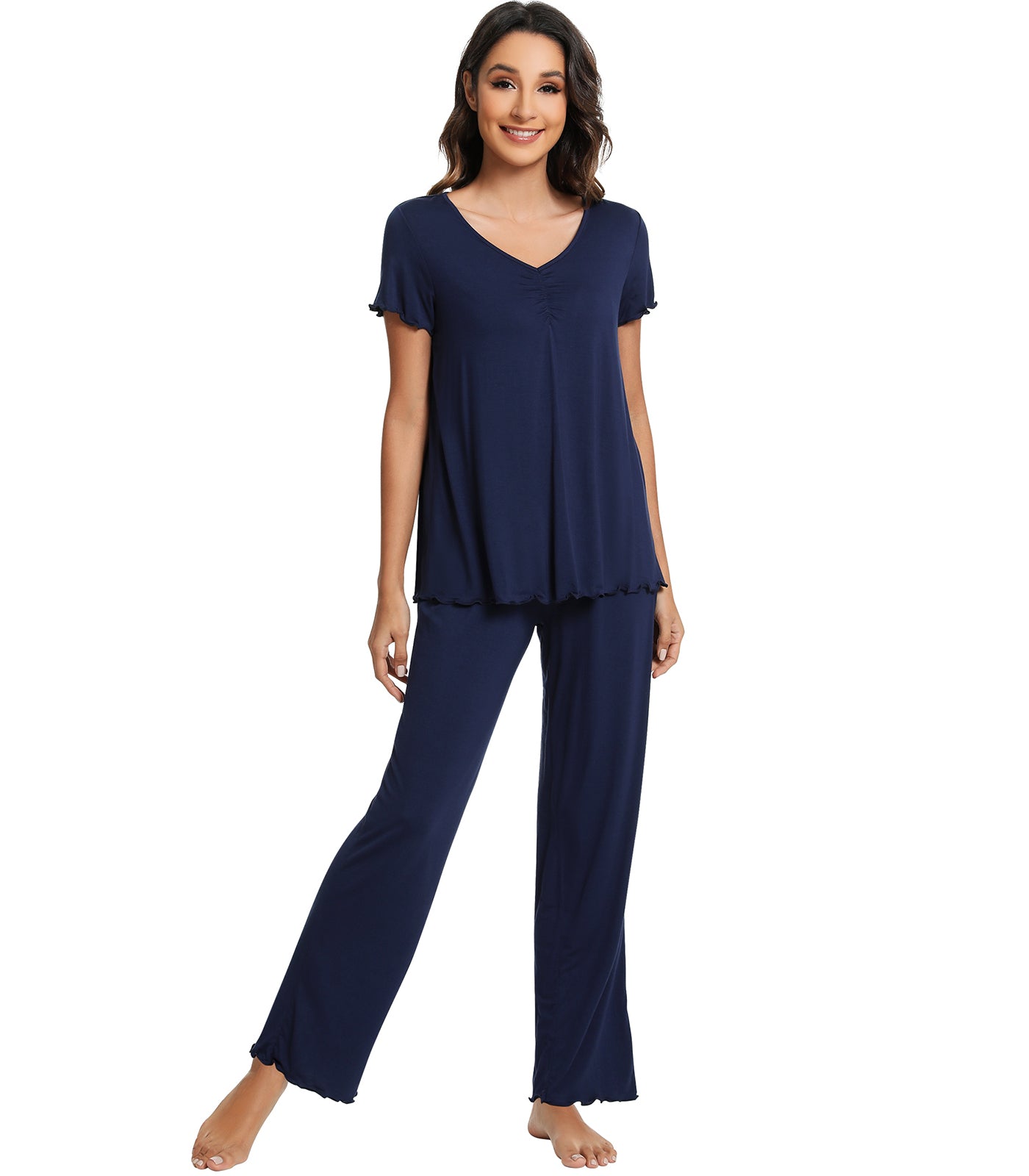 WiWi Womens Bamboo Pajamas Set