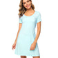 WiWi Womens Soft Short Sleeve Nightgowns