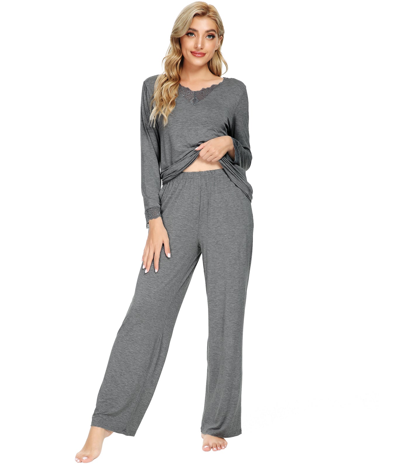 WiWi Bamboo Soft Pajamas Sets for Women