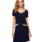 WiWi Soft Bamboo Sleep Shirts with Pockets