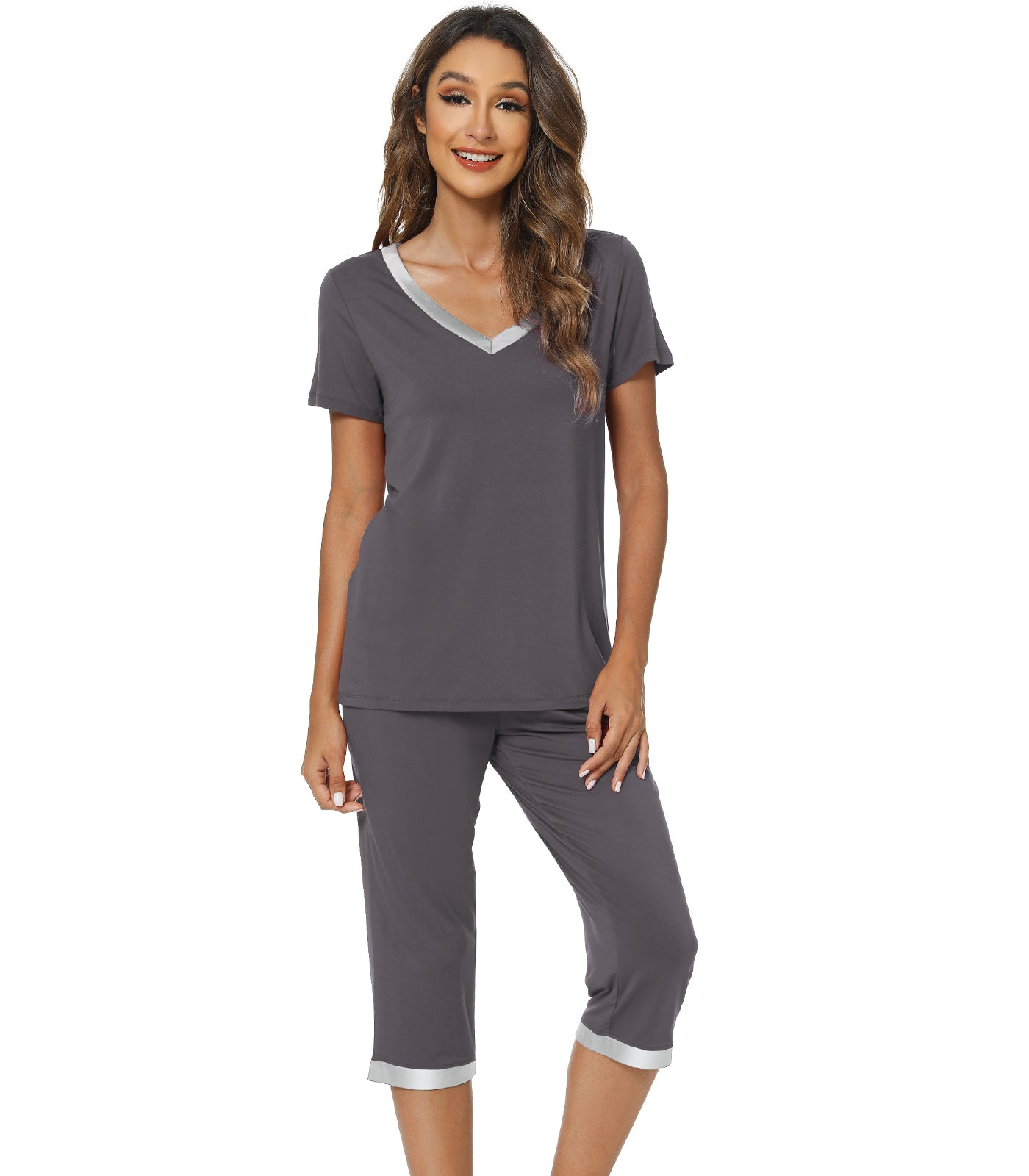 WiWi V-neck Bamboo Pajamas for Women