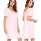 WiWi Nightgowns for Women Short Sleeve Sleepwear