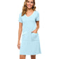 WiWi Soft Bamboo Sleep Shirts with Pockets