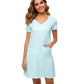 WiWi Soft Bamboo Sleep Shirts with Pockets