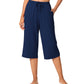 WiWi Womens Bamboo Comfy Capri Pants