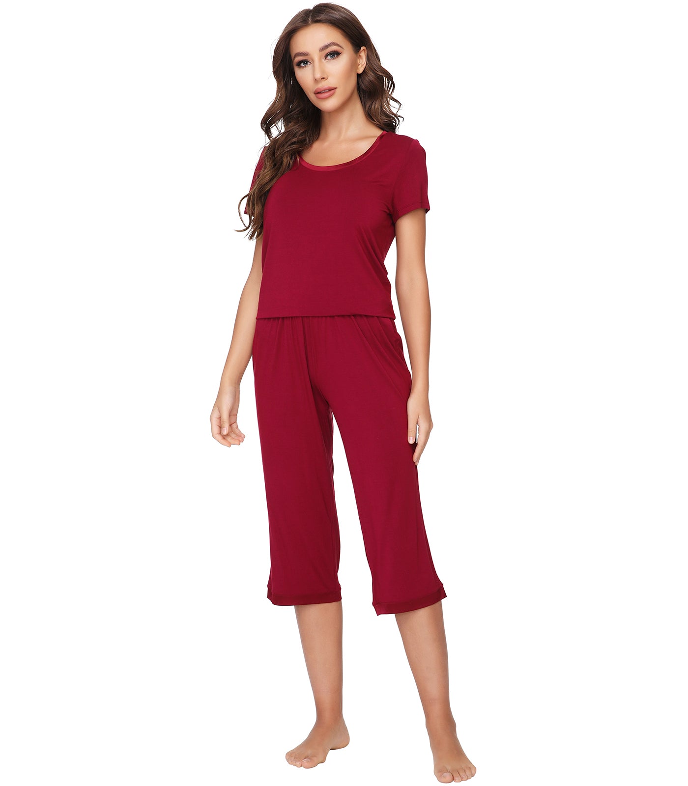 WiWi Bamboo Capri Pajamas for Women