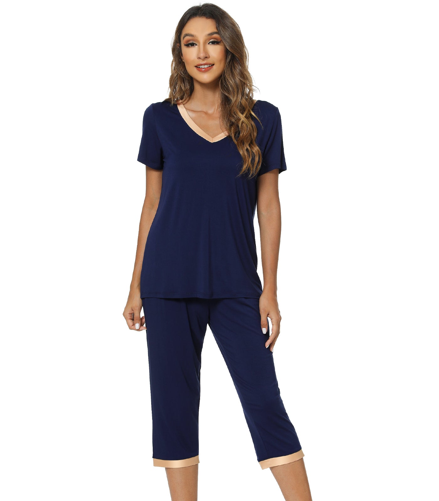 WiWi V-neck Bamboo Pajamas for Women