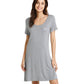 WiWi Womens Soft Short Sleeve Nightgowns