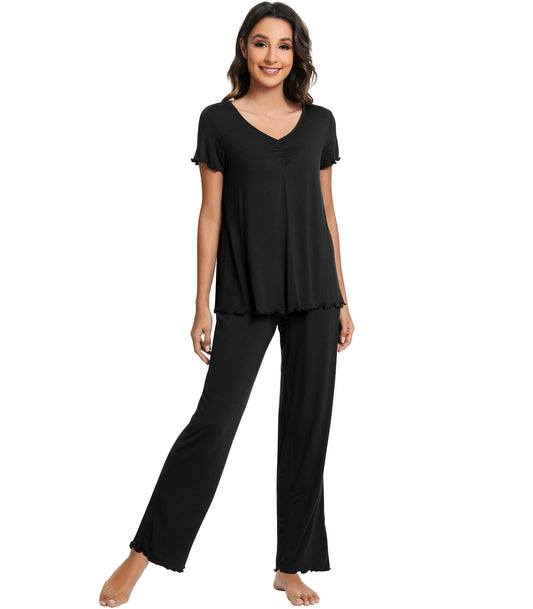 WiWi Womens Bamboo Pajamas Set