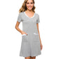 WiWi Soft Bamboo Sleep Shirts with Pockets