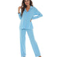 WiWi Pajamas Set Long Sleeve Nightwear Loungewear