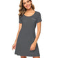 WiWi Womens Soft Short Sleeve Nightgowns